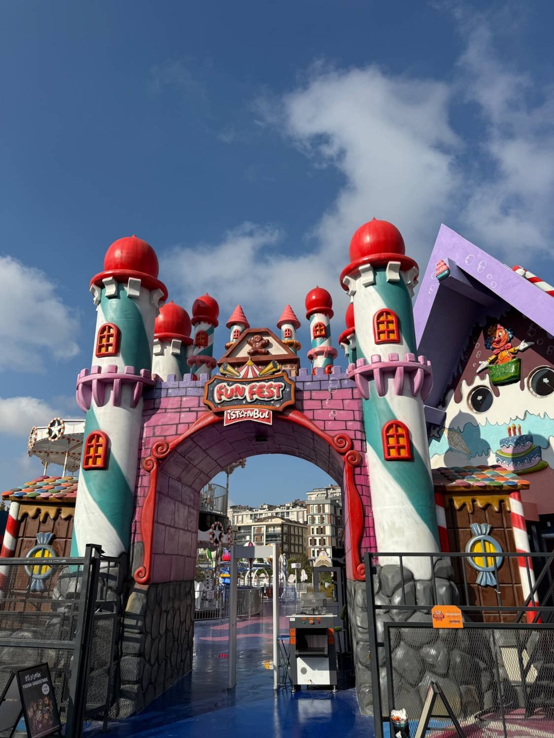 Custom oversized themed castle entrance